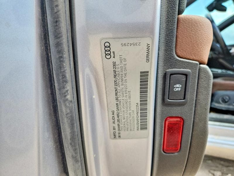 2017 AUDI A4 PREMIUM 12