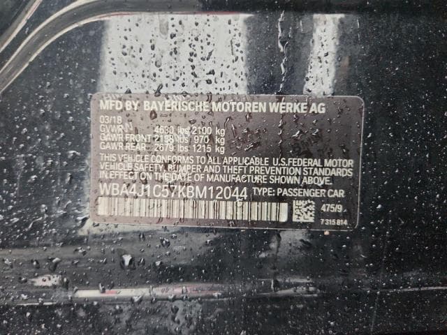 2019 BMW 430I GRAN COUPE 12
