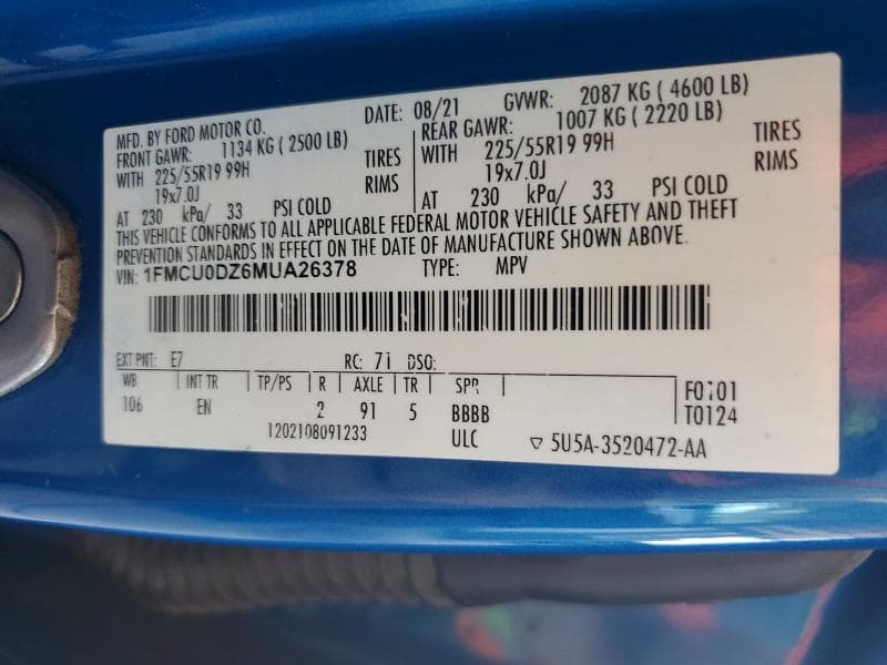 2021 FORD ESCAPE TITANIUM 14