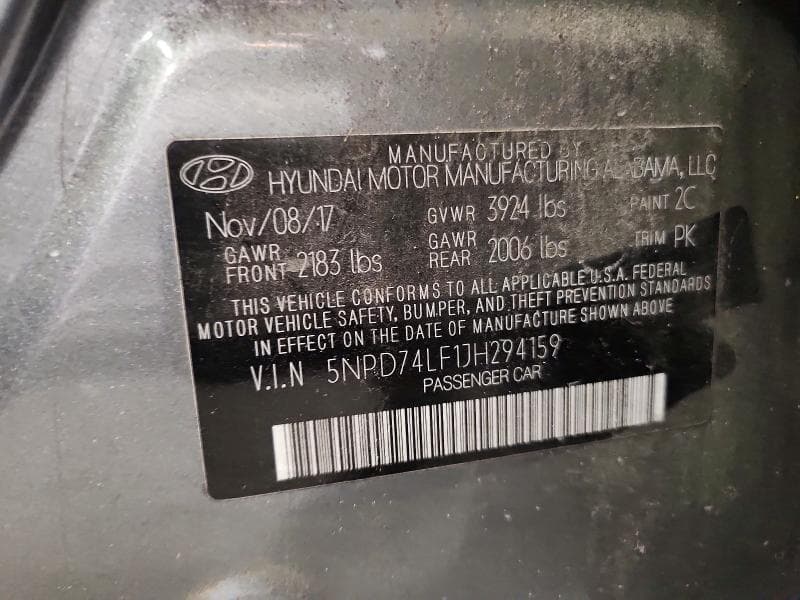 2018 HYUNDAI ELANTRA SE 12