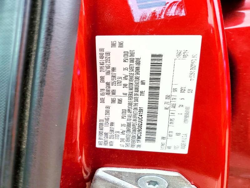 2018 FORD ESCAPE SE 13