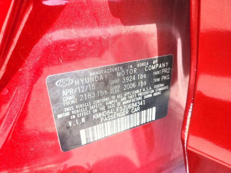 2018 HYUNDAI ELANTRA VALUE EDITION 12