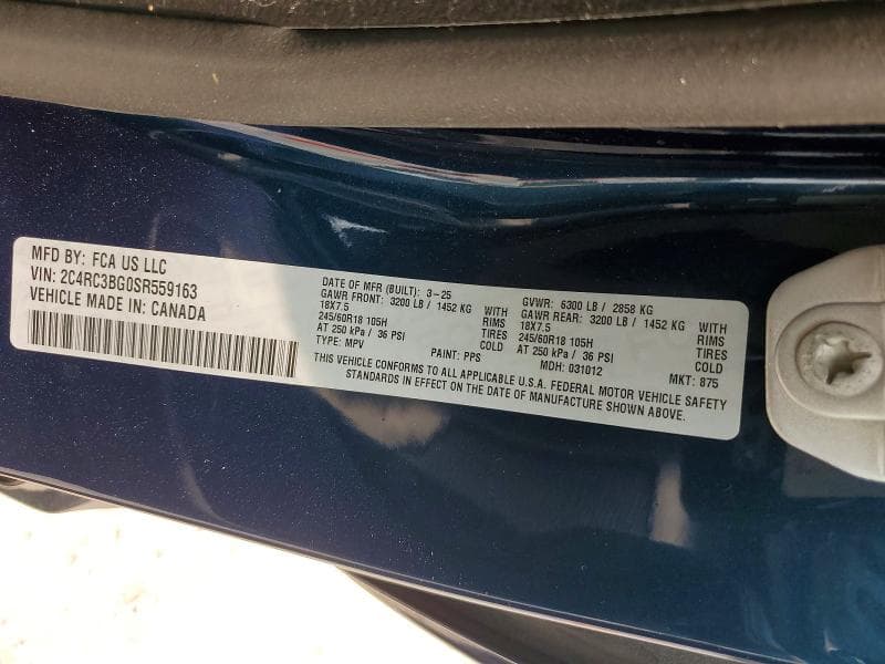 2025 CHRYSLER PACIFICA SELECT 13