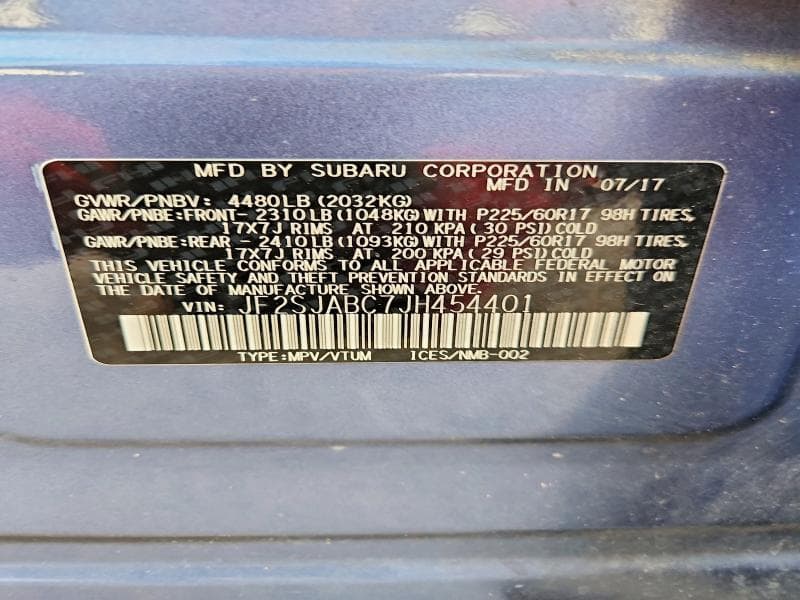 2018 SUBARU FORESTER 2.5I 13