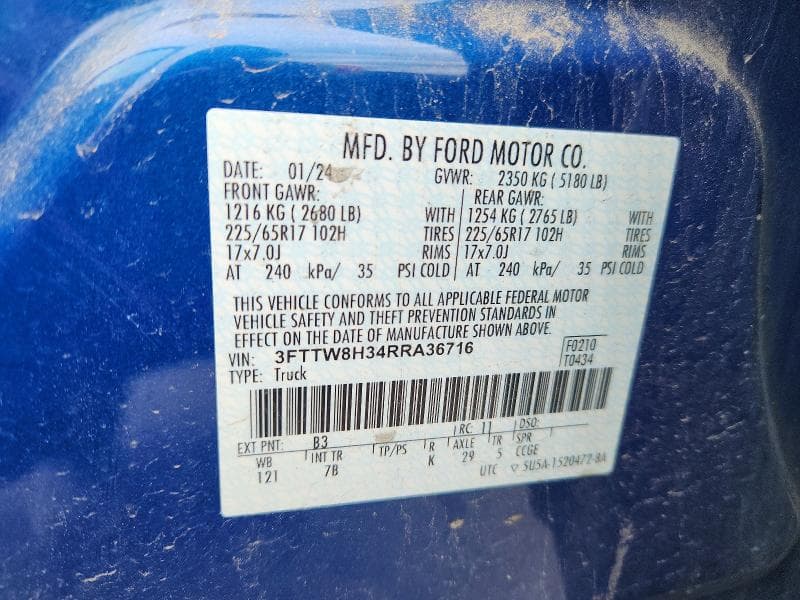 2024 FORD MAVERICK XLT 12
