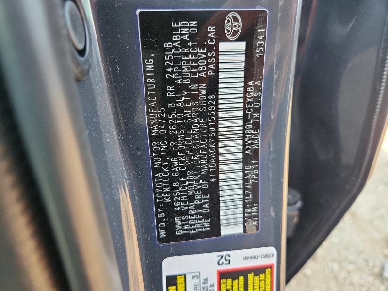 2025 TOYOTA CAMRY XLE 12