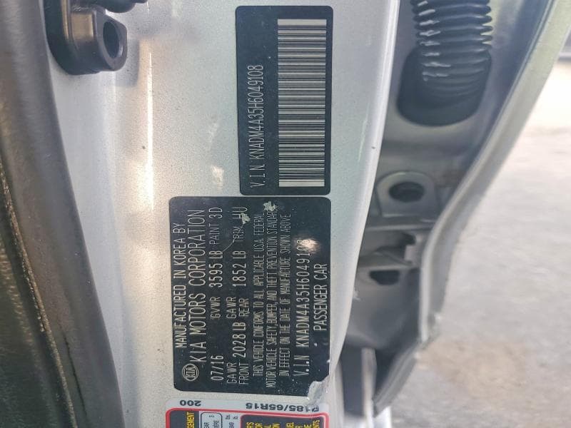2017 KIA RIO LX 12