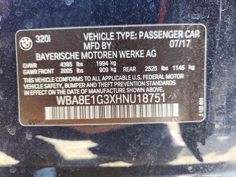 2017 BMW 320 I 12