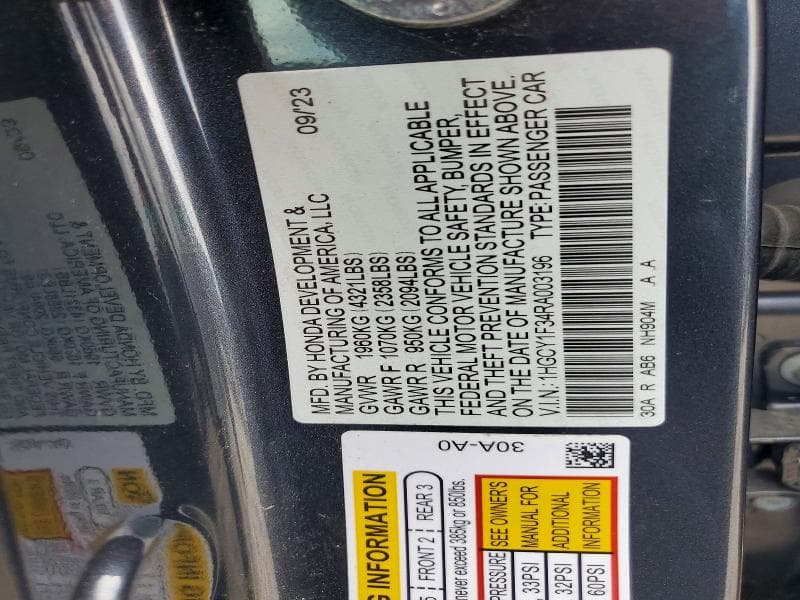 2024 HONDA ACCORD EX 13