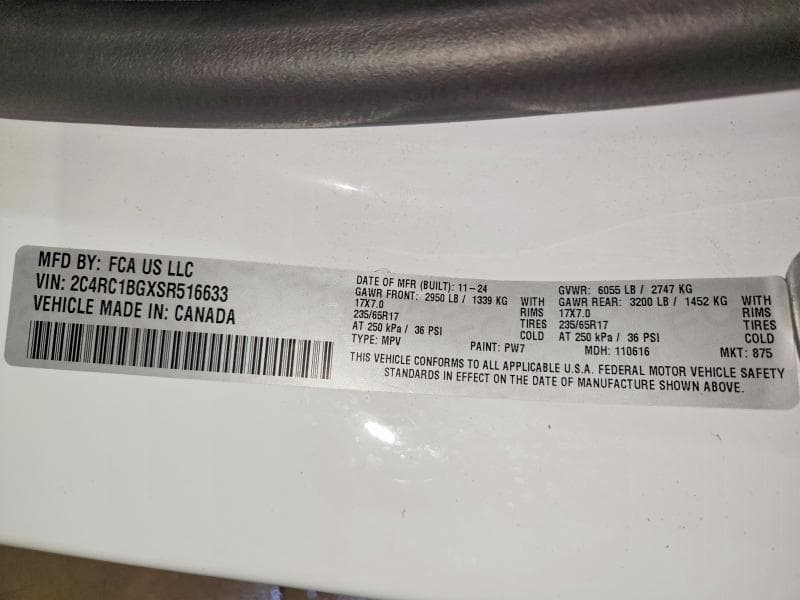2025 CHRYSLER PACIFICA SELECT 13