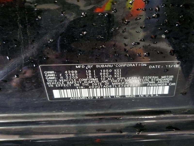 2020 SUBARU IMPREZA PREMIUM 12