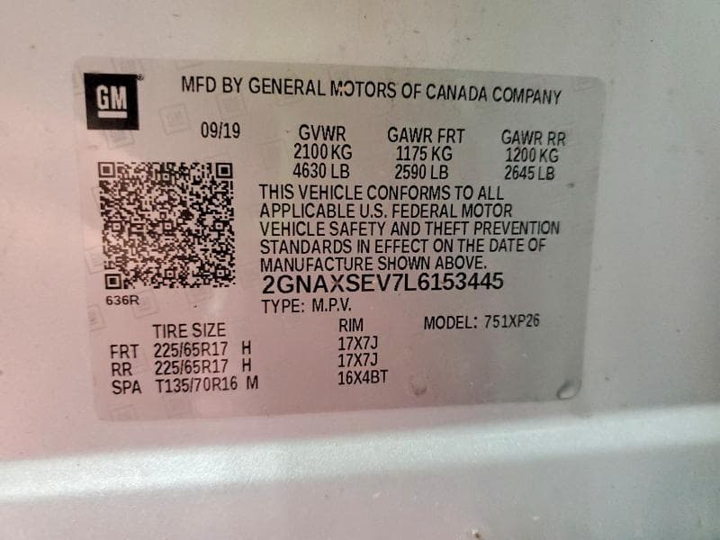 2020 CHEVROLET EQUINOX LS 12