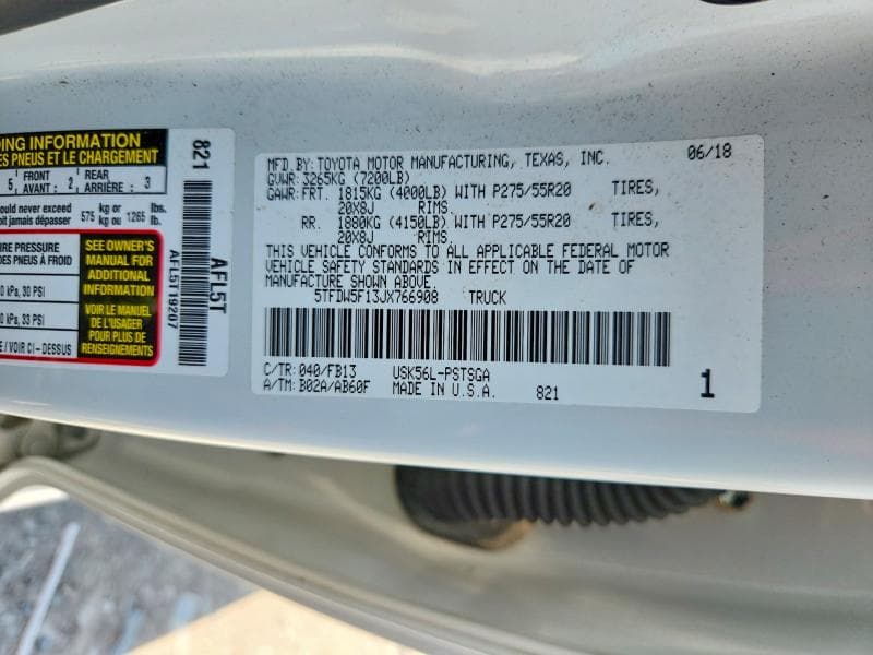 2018 TOYOTA TUNDRA CREWMAX SR5 12
