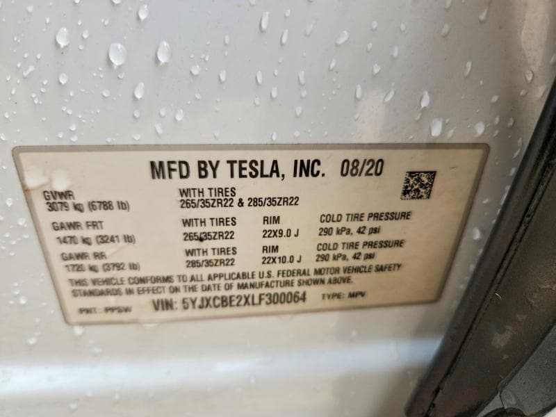 2020 TESLA MODEL X 13