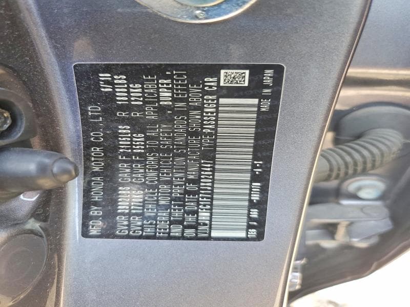 2018 HONDA CIVIC EXL 12