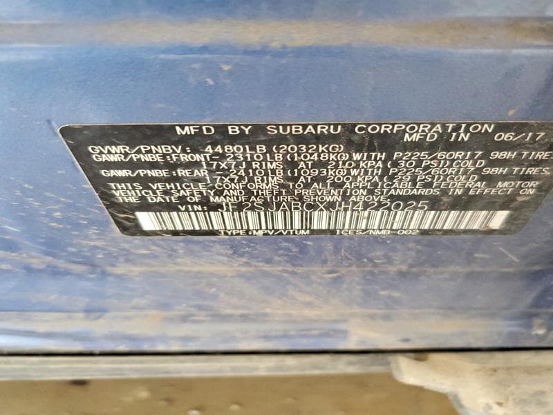 2018 SUBARU FORESTER 2.5I 12