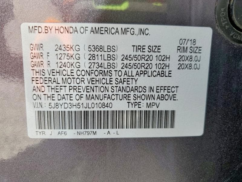 2018 ACURA MDX TECHNOLOGY 13
