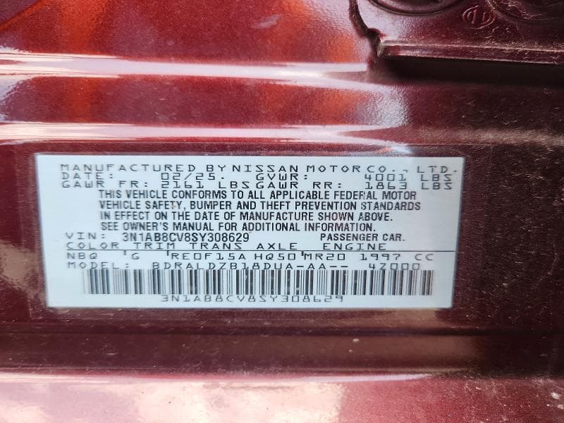 2025 NISSAN SENTRA SV 12