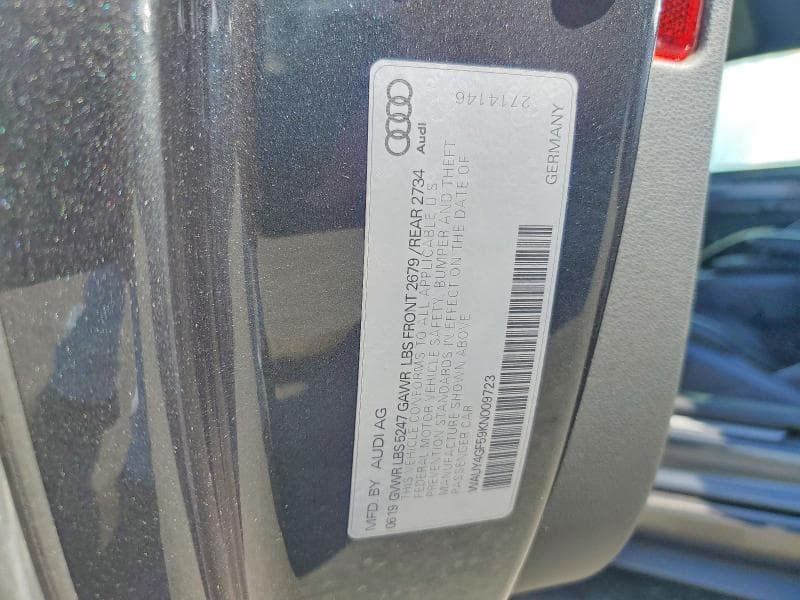2019 AUDI S5 PREMIUM PLUS 13