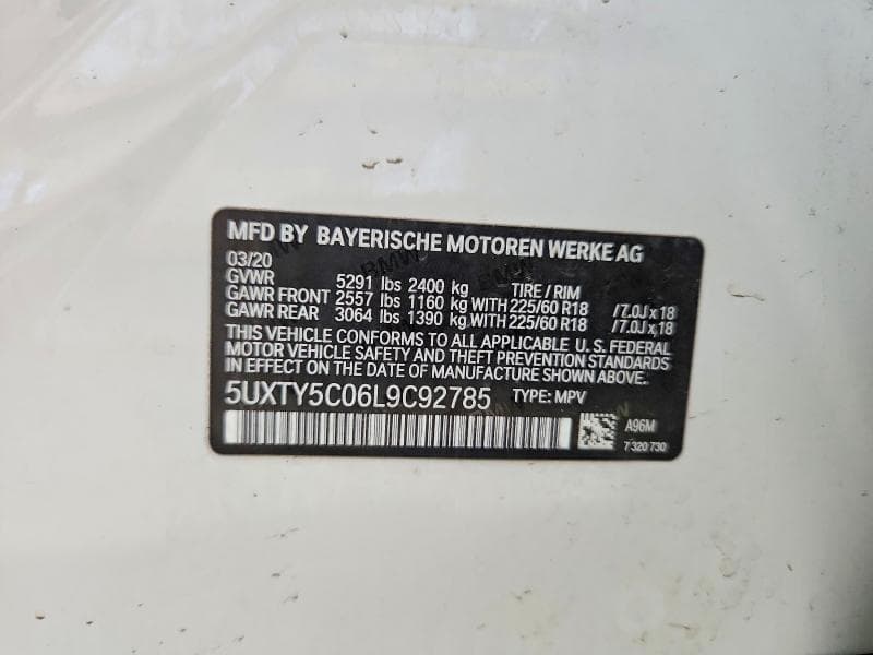 2020 BMW X3 XDRIVE30I 13