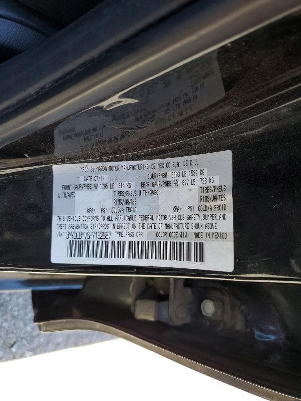 2017 TOYOTA YARIS IA BASE 12