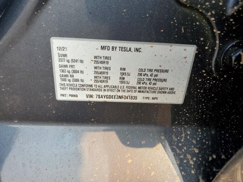 2022 TESLA MODEL Y 13