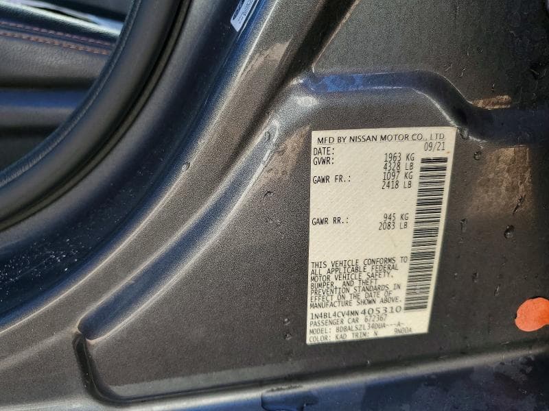 2021 NISSAN ALTIMA SR 12