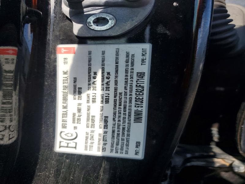 2018 TESLA MODEL 3 12