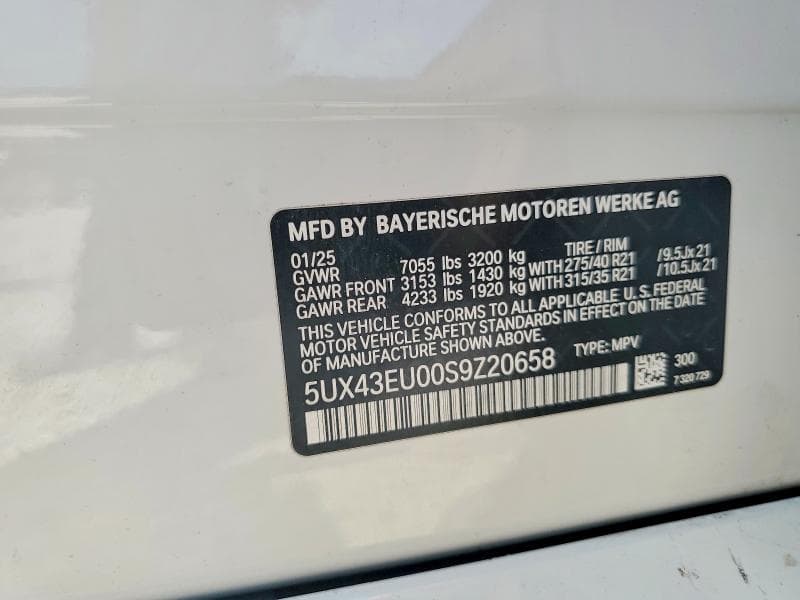 2025 BMW X5 XDRIVE50E 13