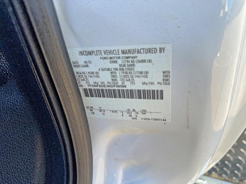 2022 FORD F650 SUPER DUTY SUPER DUTY 11