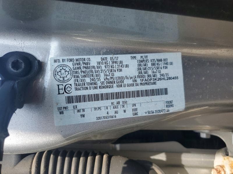 2017 FORD FOCUS SE 13