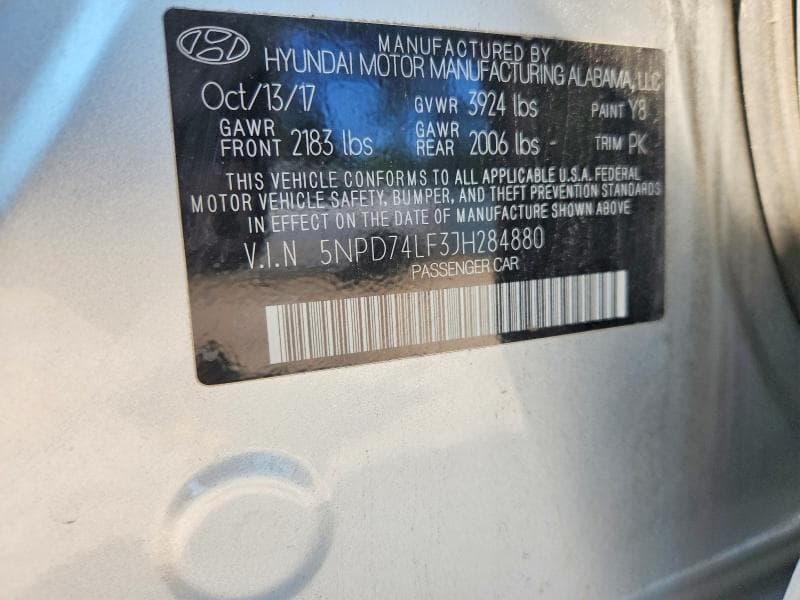 2018 HYUNDAI ELANTRA SE 12