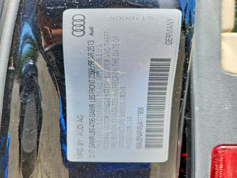 2018 AUDI A4 PREMIUM PLUS 12
