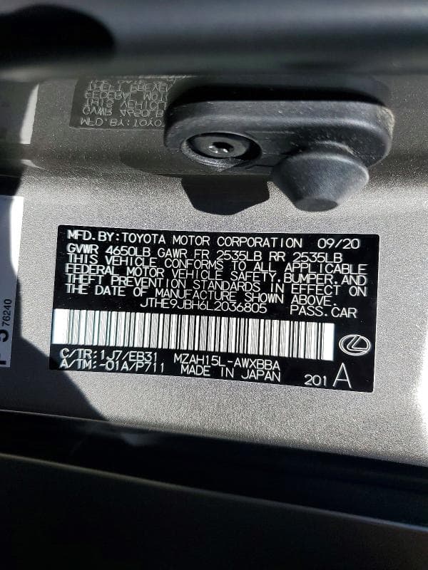 2020 LEXUS UX 250H 12