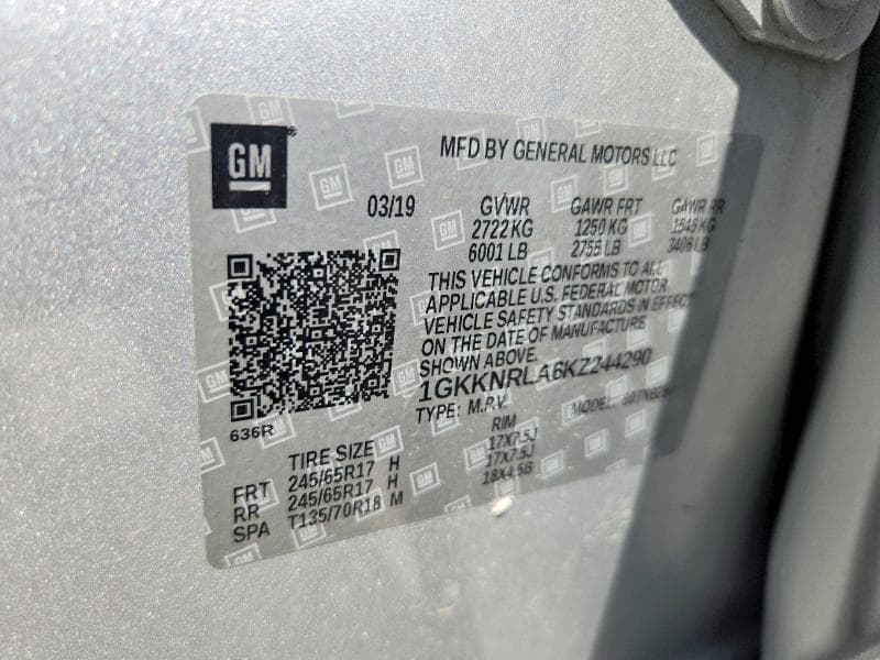 2019 GMC ACADIA SLE 13