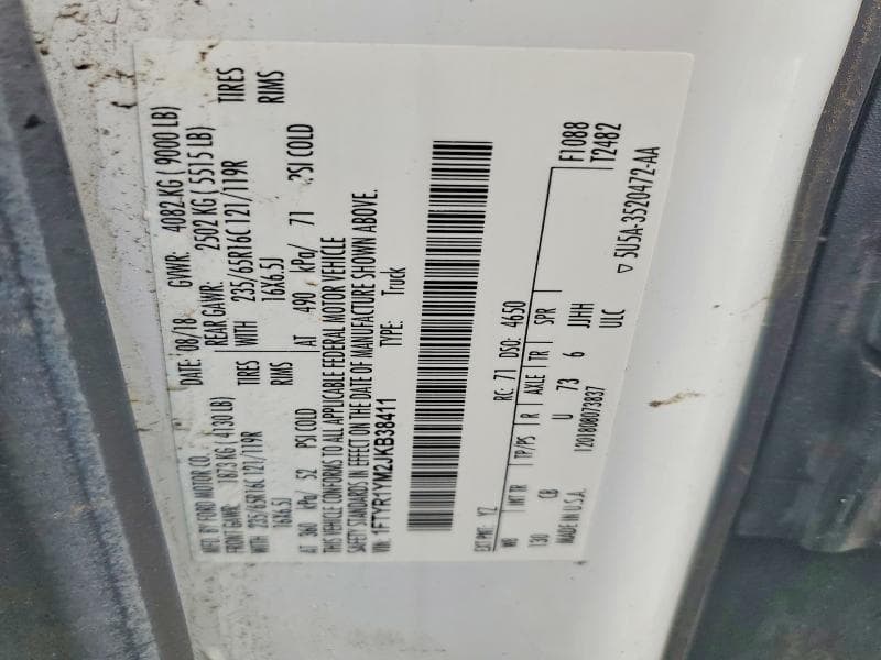 2018 FORD TRANSIT T-250 13