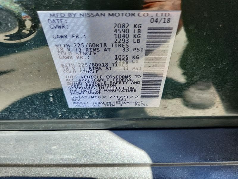 2018 NISSAN ROGUE SL 13