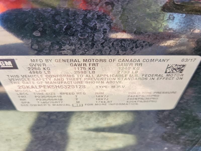 2017 GMC TERRAIN SLT 13