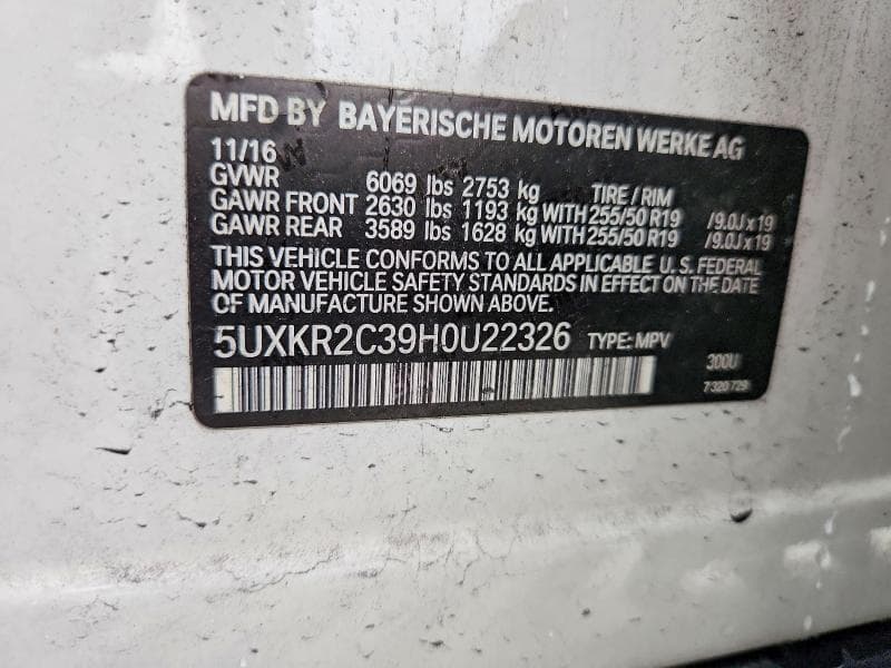 2017 BMW X5 SDRIVE35I 14