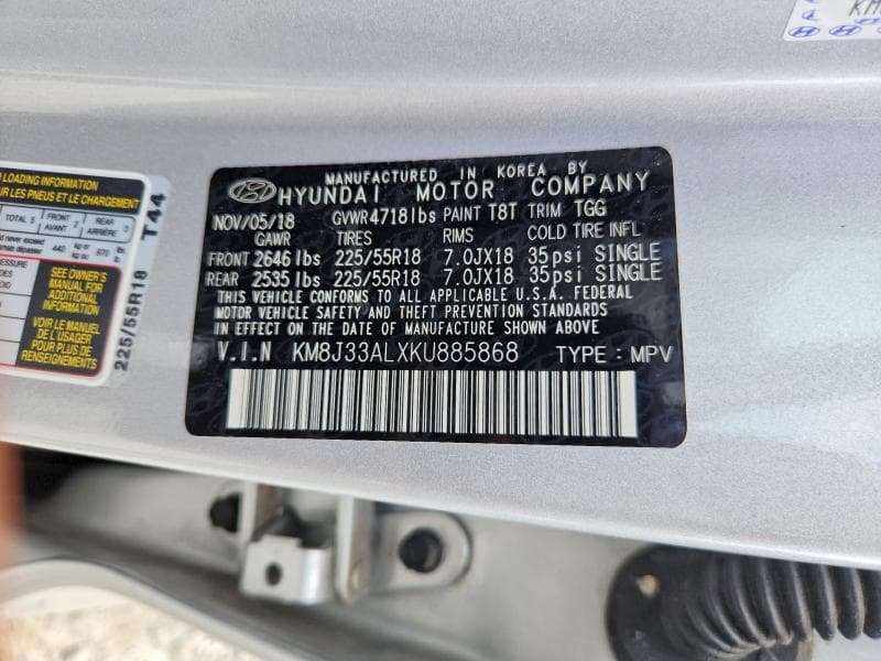 2019 HYUNDAI TUCSON SEL 13