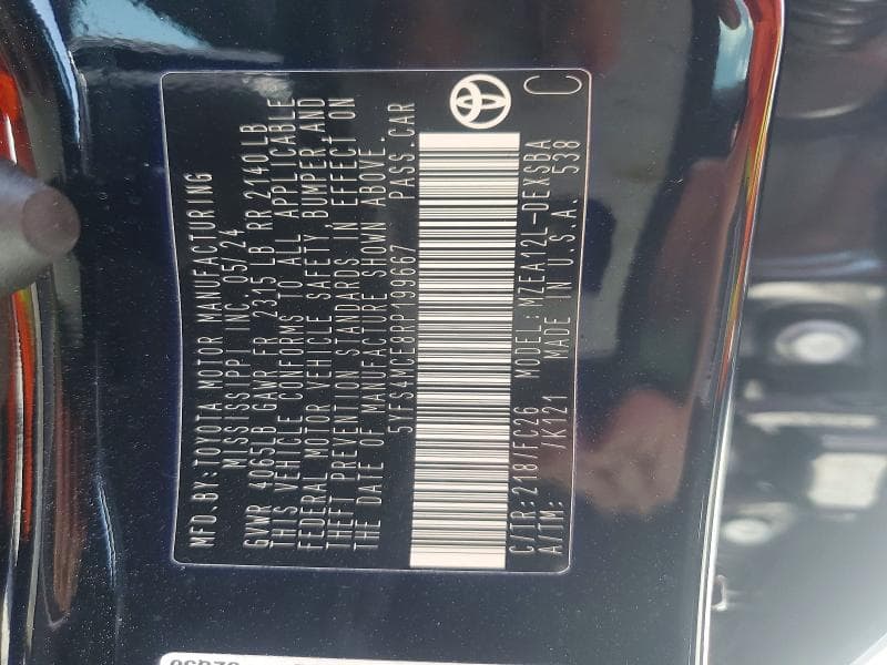 2024 TOYOTA COROLLA SE 13