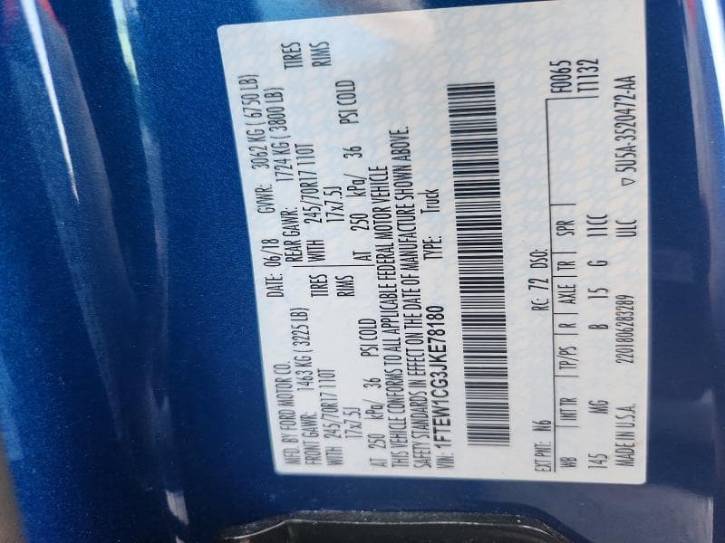 2018 FORD F-150 12