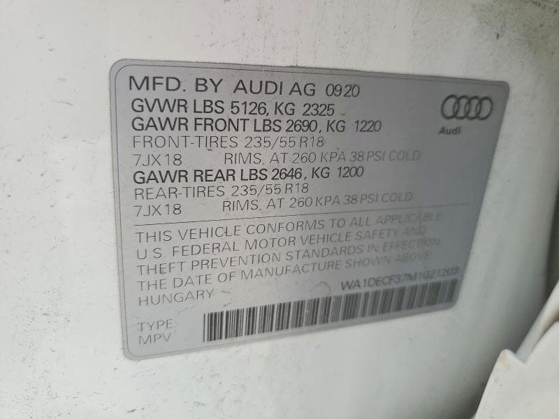 2021 AUDI Q3 PREMIUM S LINE 45 14