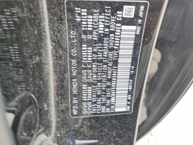 2017 HONDA ACCORD HYBRID EXL 12
