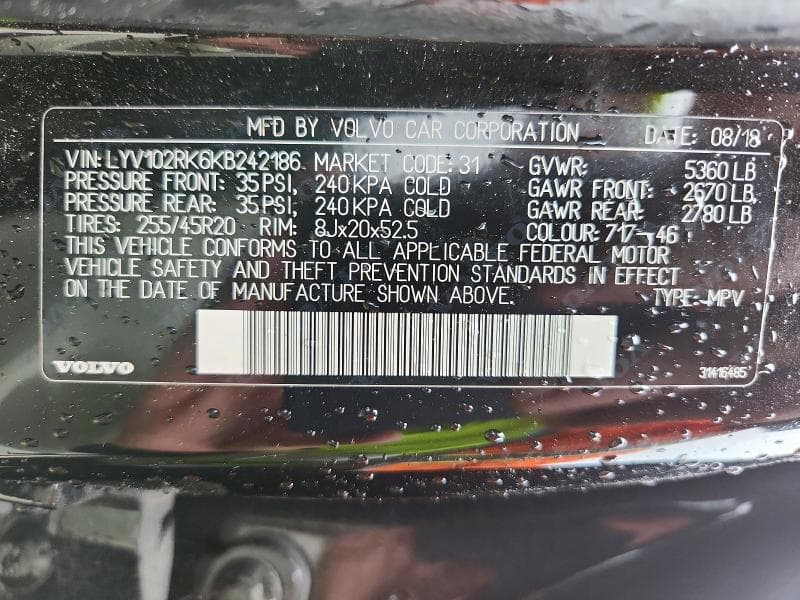 2019 VOLVO XC60 T5 14