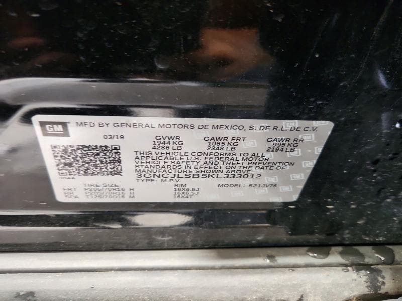 2019 CHEVROLET TRAX 1LT 13