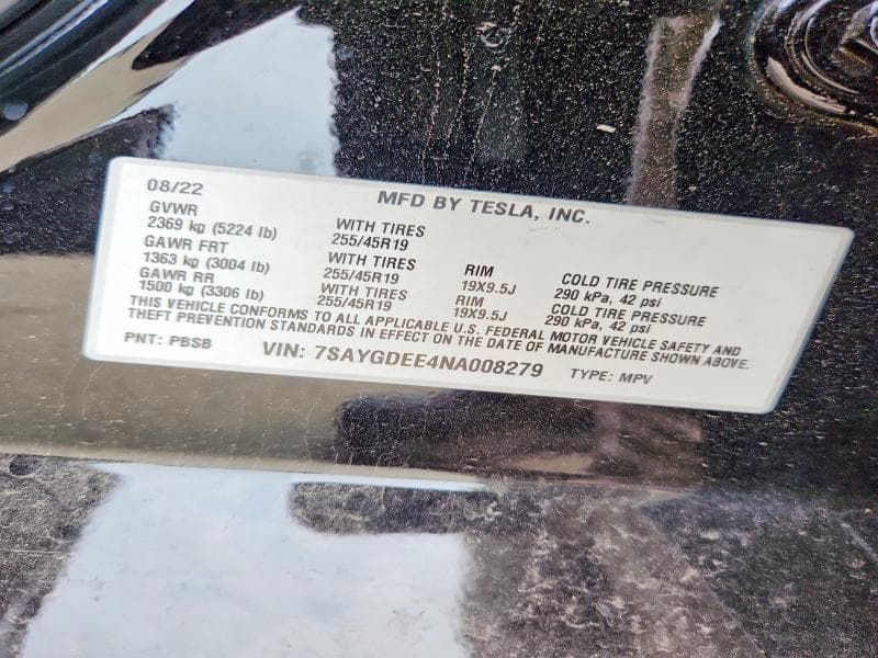 2022 TESLA MODEL Y 13