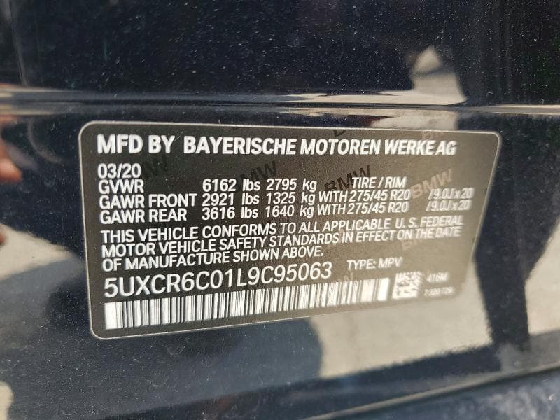 2020 BMW X5 XDRIVE40I 14