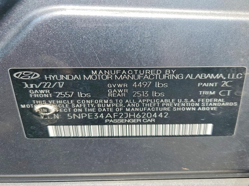 2018 HYUNDAI SONATA SPORT 12