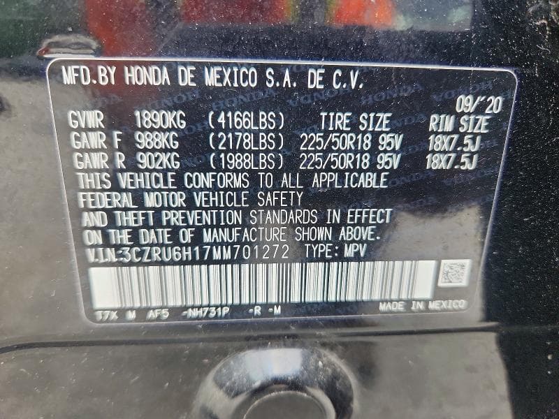 2021 HONDA HR-V SPORT 13